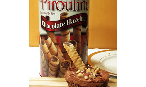 Mini No-Bake Chocolate-Hazelnut Cheesecakes