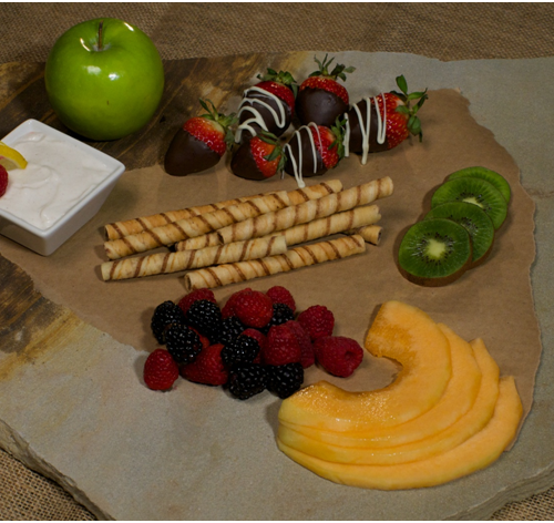 Cookie and Fruit Tray with Greek Yogurt dip
