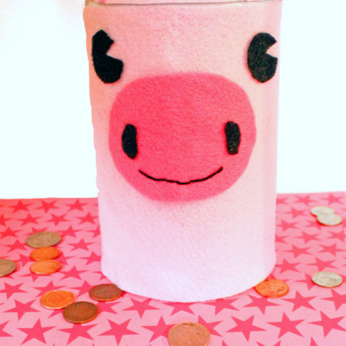 Piggy Bank made from a Pirouline Tin