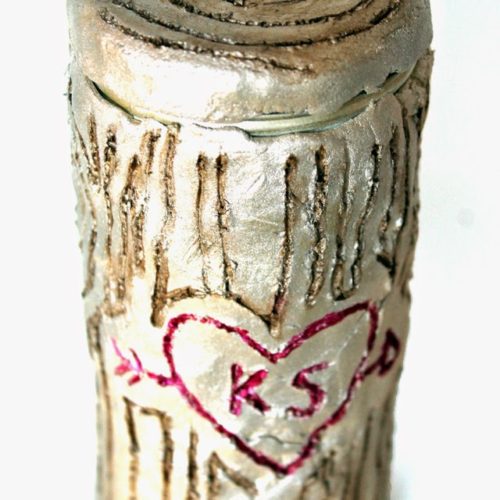 DIY “Carved Tree” Pirouline Tin