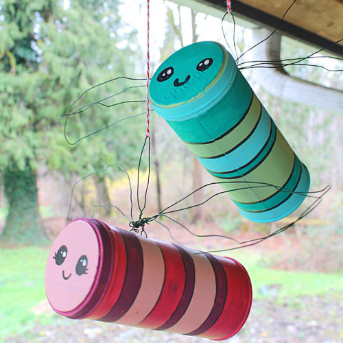Pirouline Tins Hanging Dragonfly Decor