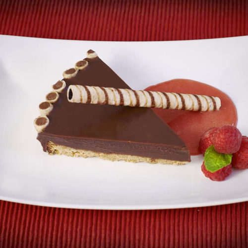 Pirouline Chocolate Ganache Tart with Piroucrisp Cookie Crust