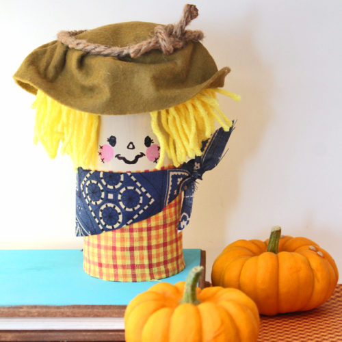 DIY Scarecrow from Recycled Tin