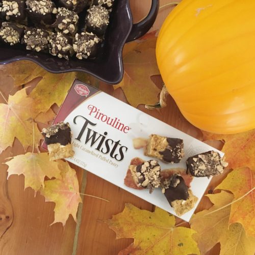 Pirouline Twist Pumpkin Cheesecake Bites
