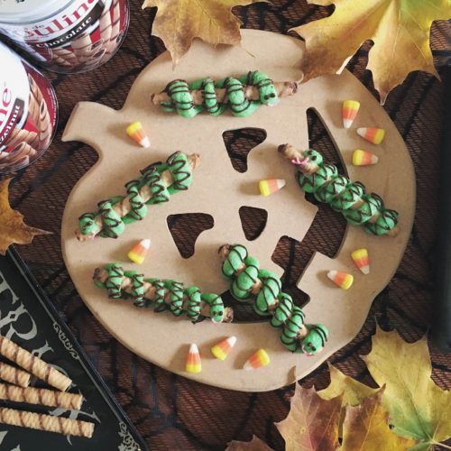 Pirouline Snake Cookies