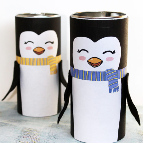 DIY Penguins from Upcycled Pirouline Tins