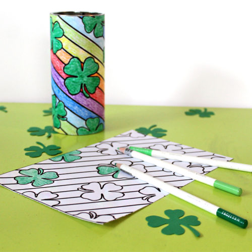 St. Patrick’s Day Coloring Page Pirouline Tin