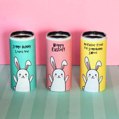 DIY Easter Treat Tins with Printable Tin Wrap!