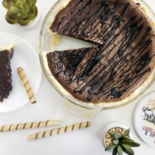Brownie Pie (the perfect pairing with classic Pirouline cookies)